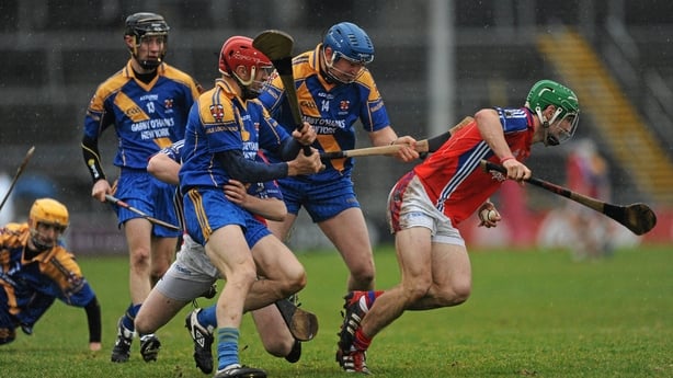 18 November 2012; David Burke, St. Thomas, in action against Johnny Maher, Loughrea. Galway County Senior Hurling Championship Final, Loughrea v St. Thomas, Pearse Stadium, Galway. Picture credit: Ray Ryan / SPORTSFILE