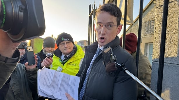 Enoch Burke outside Wilson's Hospital