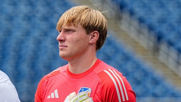 FOXBOROUGH, MASSACHUSETTS - JUNE 15: Paul Walters #25 of FC Cincinnati 2 before a game between FC Cincinnati 2 and New England Revolution II at Gillette Stadium on June 15, 2025, in Foxborough, Massachusetts. (Photo by Andrew Katsampes/ISI Photos/ISI Phot