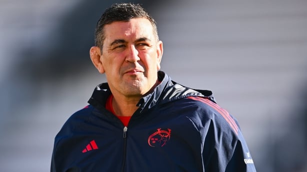 11 January 2026; Munster head coach Clayton McMillan before the Investec Champions Cup match between RC Toulon and Munster at Stade Felix Mayol in Toulon, France. Photo by Shauna Clinton/Sportsfile