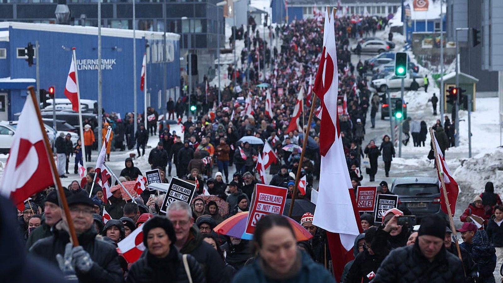 Thousands protest in Greenland against Trump's plans