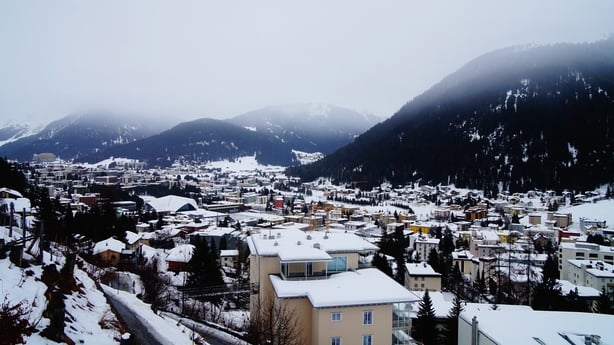 A view of the city of Davos 