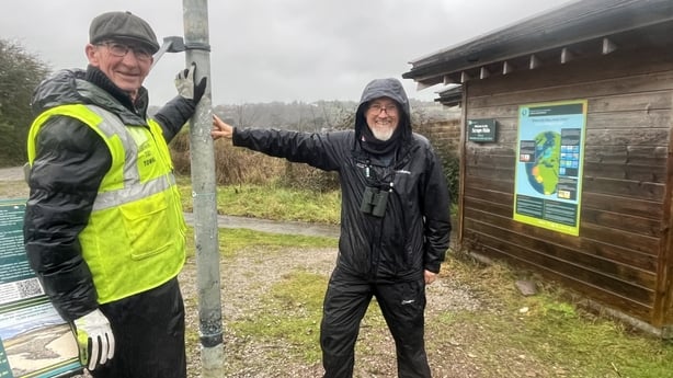 Ailbe Ryan and Jim Wilson are pictured at Harper's Island Nature Reserve 