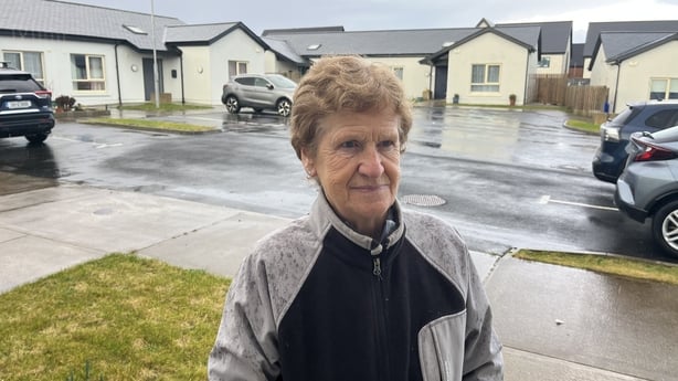 Mary Cronin in the housing development