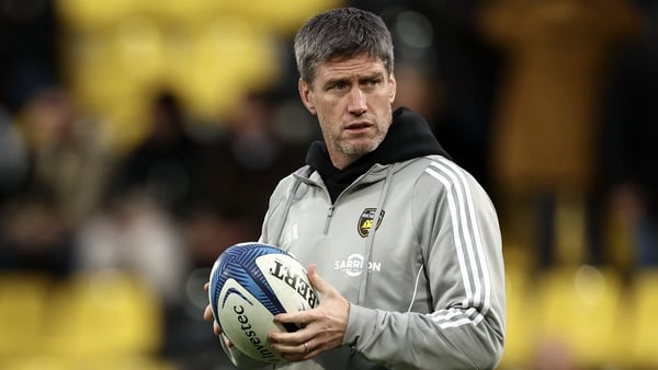 La Rochelle's Irish coach Ronan O'Gara looks on before the European Champions Cup pool 3, round 4, rugby union match between Stade Rochelais (La Rochelle) and Harlequins at the Marcel Deflandre Stadium in La Rochelle, western France on January 18