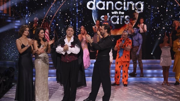 Singer Brian Kennedy with pro dancer James Cutler after they were the latest to be voted off Dancing with the Stars Photo: Kyran O'Brien