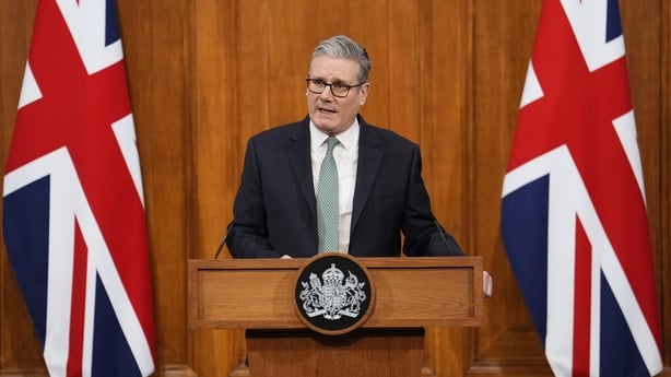 British Prime Minister Keir Starmer delivers a statement at 9 Downing Street in London on January 19, 2026 