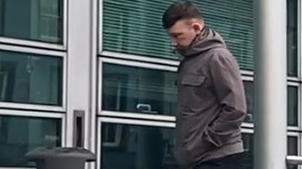 Garda Michael Ball arriving at Dundalk Courthouse
