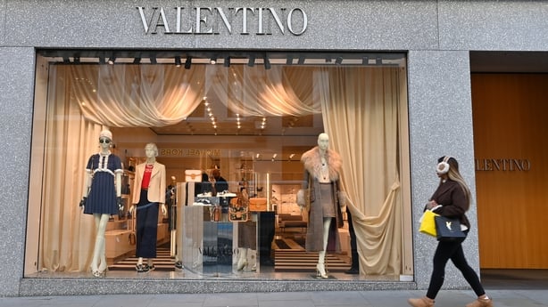 LONDON, ENGLAND - FEBRUARY 17: A general exterior view of the Valentino luxury fashion label store in Old Bond Street, Mayfair on February 17, 2025 in London, United Kingdom. (Photo by John Keeble/Getty Images)