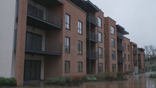 Picture of social housing units in Cherrywood