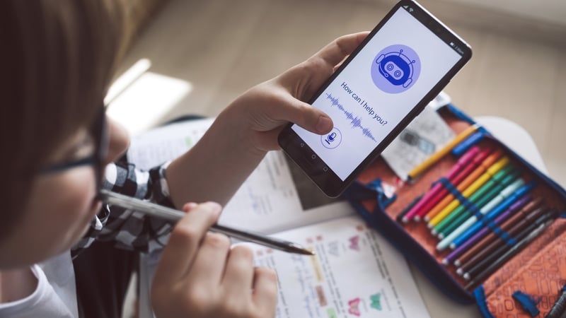 The report said an overreliance on AI among teachers risks eroding their professional skills and harming their relationship with students (Stock image)