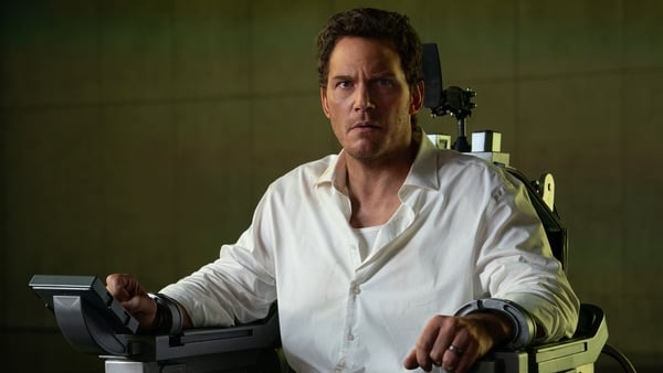 Chris Pratt stars as Chris Raven in Mercy