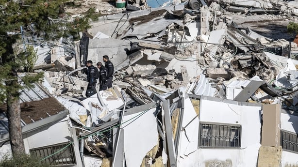 JERUSALEM - JANUARY 20: The Israel Land Authority teams accompanied by Israeli police demolish structures at the headquarters of UNRWA in Jerusalem on January 20, 2026. (Photo by Mostafa Alkharouf/Anadolu via Getty Images)