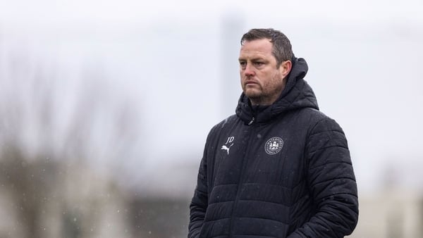 14 January 2026; Waterford head coach Jon Daly during the pre-season friendly match between Cork City and Waterford at Lakewood Athletic in Barnagore, Cork. Photo by Kevin Barry Dorney/Sportsfile