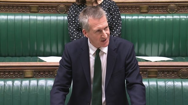 security minister Dan Jarvis making a statement on Chin