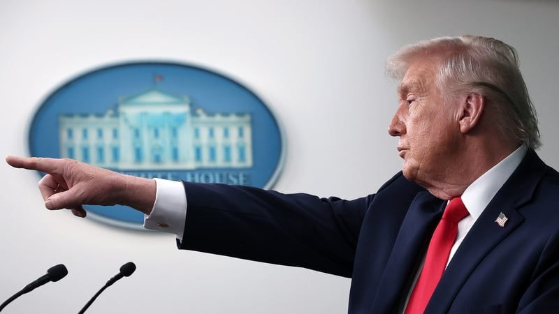 Point and shoot: the US president has claimed the US holds "all the cards" in debt markets, but America is heavily reliant on global capital markets to fund large and growing budget deficits. Photo: Getty Images