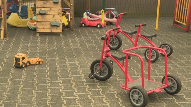 Toys scattered on the floor