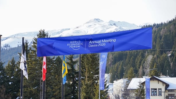 DAVOS, SWITZERLAND - JANUARY 17: Final preparations are underway in Davos as the town gets ready to welcome guests for the World Economic Forum on January 17, 2026 in Davos, Switzerland. The annual meeting brings together leaders from government, business and civil society to discuss major global is