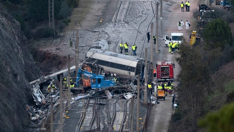 Royals visit deadly train crash site as Spain mourns