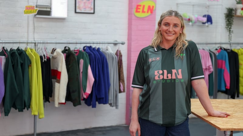 Ellen Mooney in her design studio