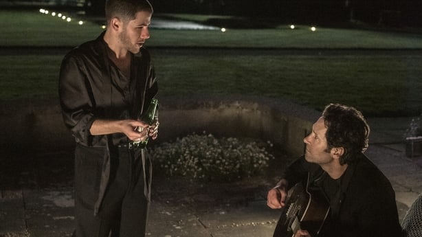 (L-R) Nick Jonas as Danny and Paul Rudd as Rick in Power Ballad Photo: David Cleary
