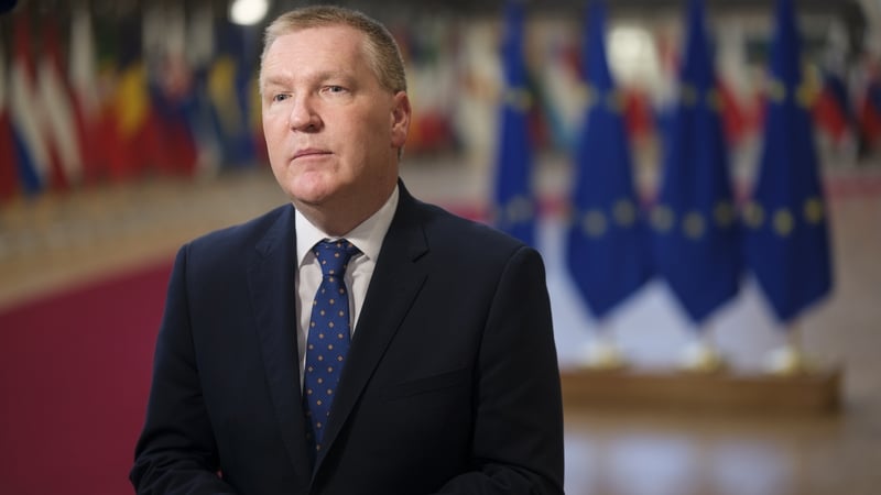 Michael McGrath, pictured in Brussels in December, said he expects the trade deal to be honoured