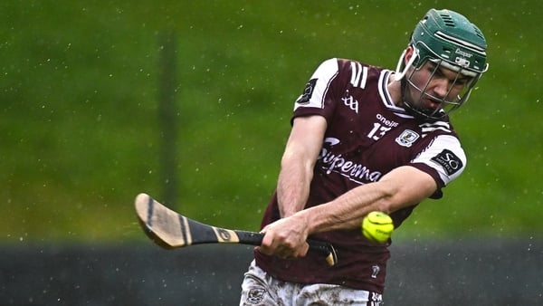 11 January 2026; Aaron Niland of Galway during the Dioralyte Walsh Cup semi-final match between Galway and Offaly at Duggan Park in Ballinasloe, Galway. Photo by Seb Daly/Sportsfile