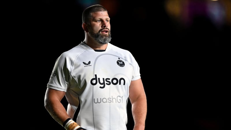 Francois van Wyk of Bath Rugby during the Gallagher PREM match between Harlequins and Bath Rugby at The Stoop on September 26, 2025 in London,