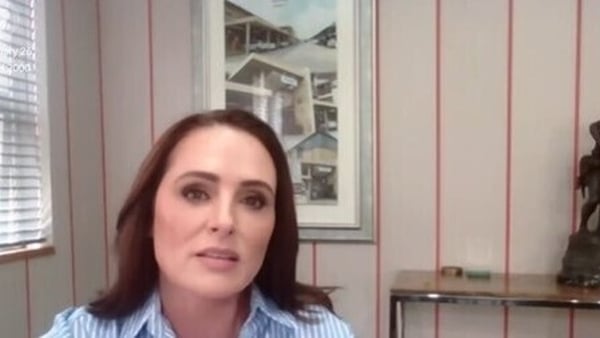 Gráinne Seoige addresses the Oireachtas Media Committee remotely