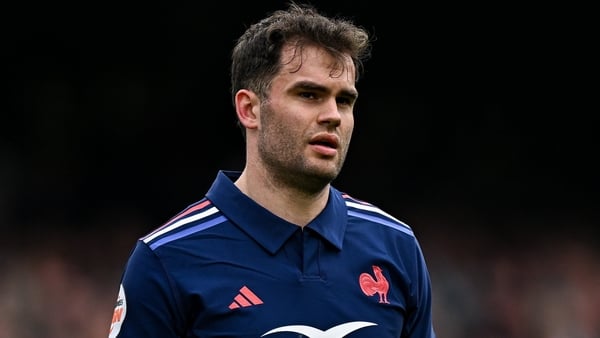 8 March 2025; Damian Penaud of France during the Guinness Six Nations Rugby Championship match between Ireland and France at the Aviva Stadium in Dublin. Photo by Seb Daly/Sportsfile