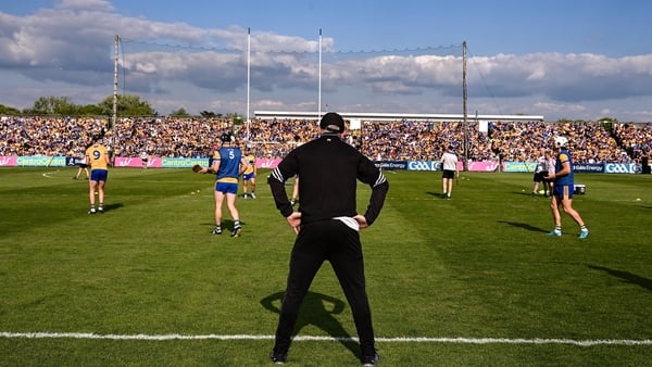 10 May 2025; Clare manager Brian Lohan before the Munster GAA Hurling Senior Championship Round 3 match between Clare and Tipperary at Zimmer Biomet Páirc Chíosóg in Ennis, Clare. Photo by Ray McManus/Sportsfile