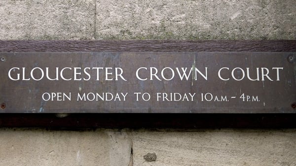 Sign outside Gloucester Crown Court