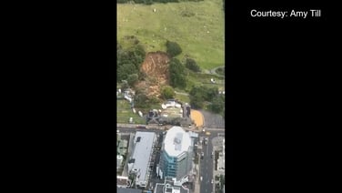 Aerial video captures landslide at New Zealand’s Mount Maunganui campsite