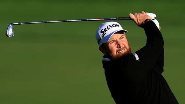 Shane Lowry of Ireland plays his second shot on the 10th hole during day one of the Hero Dubai Desert Classic 2026 at Emirates Golf Club on January 22, 2026 in Dubai, United Arab Emirates.
