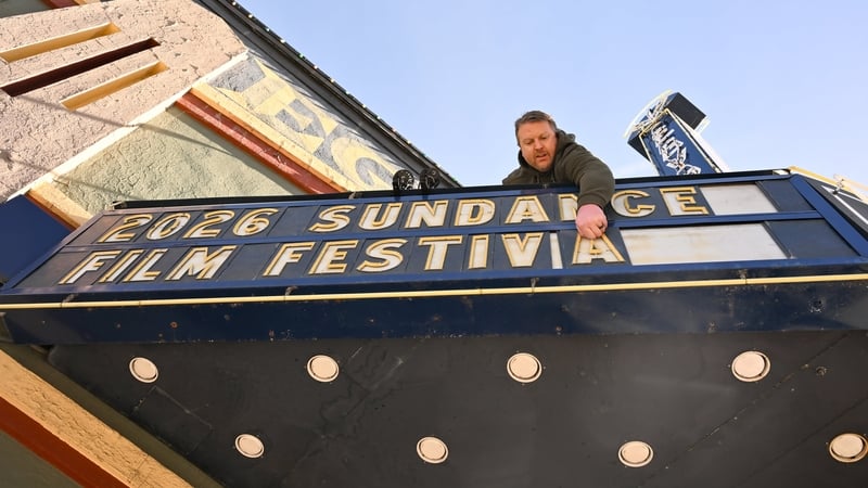 Peter Mayhew sets the marquis at the Egyptian Theatre as Park City prepares for the 2026 Sundance Film Festival