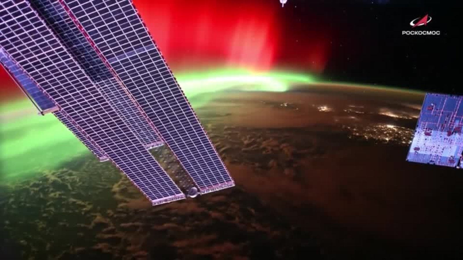 Watch: Stunning aurora filmed from space by cosmonaut