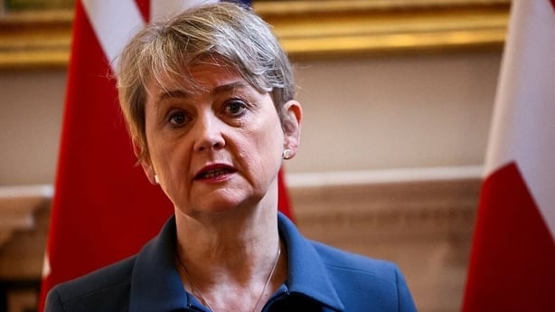 Britain's Foreign Secretary Yvette Cooper 