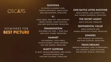 The Best Picture nominations are...