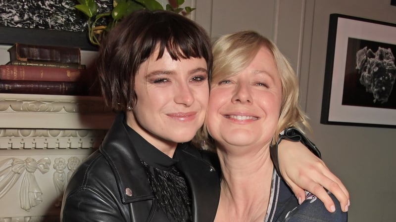 LONDON, ENGLAND - OCTOBER 13: Jessie Buckley and mother Marina Cassidy attend the post premiere party for "The Lost Daughter" during the 65th BFI London Film Festival at Soho House on October 13, 2021 in London, England. (Photo by David M. Benett/Dave Ben