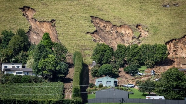 Scene of New Zealand landslide