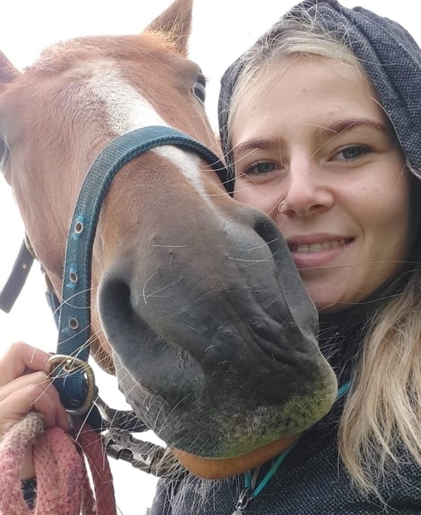 Bryonny Sainsbury with a horse