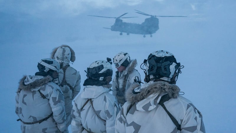 US Army Special Forces and Danish special operators at Fort Wainwright military base in North Pole, Alaska