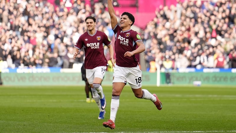 Mateus Fernandes netted West Ham's third goal