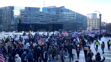 Thousands braved bitter cold to demand ICE leave Minneapolis