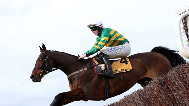 Spillane's Tower ridden by Jack Kennedy on the way to winning the 2026 Betfair Cotswold Chase at Cheltenham
