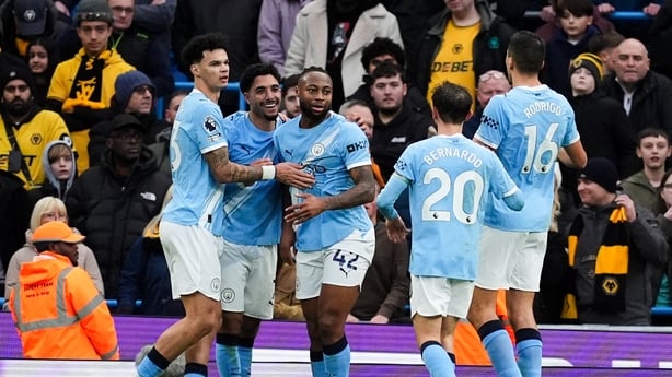 Manchester City's Antoine Semenyo after scoring against Wolves, Premier League, January 2026
