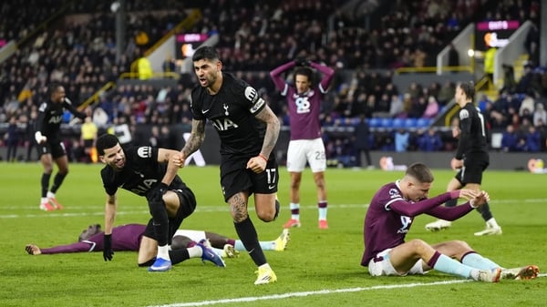 Cristian Romero after making it 2-2 against Burnley - Premier League, January 2026