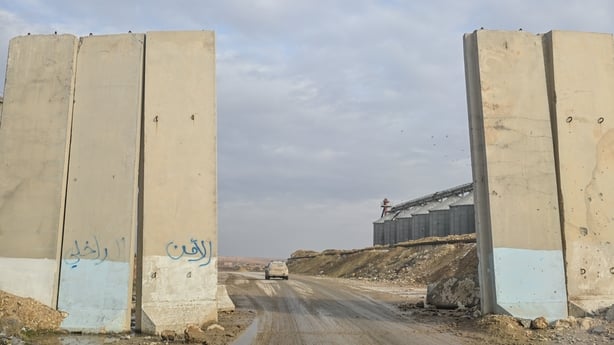 AYN ISSA, SYRIA - JANUARY 24: A former checkpoint of the retreating Syrian Democratic Forces (SDF) fighters in the town of Ain Issa, northeastern Syria on January 24, 2026 in Ayn Issa, Syria. Ayn Issa (or Ein Issa), in northern Syria, had long been a bastion of the Kurdish-led Syrian Democratic Forc