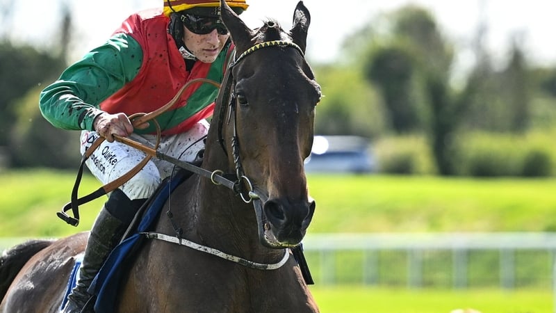 Glen Kiln, with Cian Quirke up, on their way to winning the Fairyhouse Steel Handicap Hurdle on day three of the Fairyhouse Easter Festival at Fairyhouse Racecourse in Ratoath, Meath.