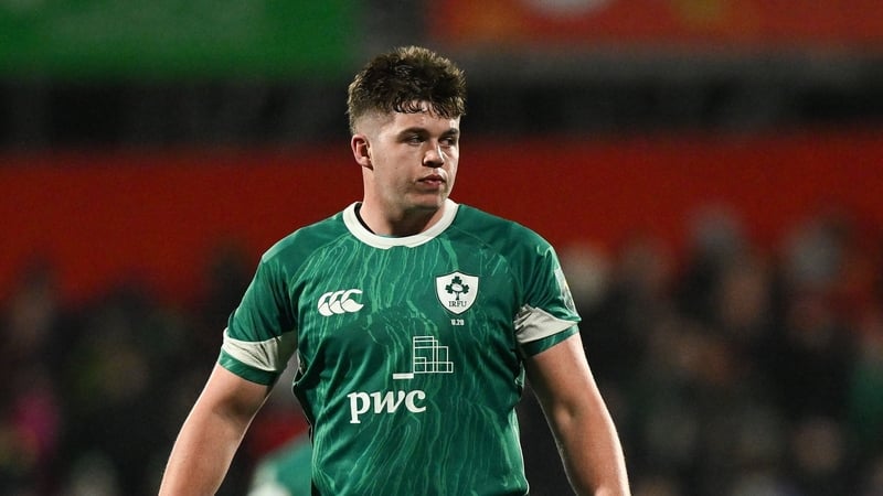 30 January 2025; Billy Bohan of Ireland during the U20 Six Nations Rugby Championship match between Ireland and England at Virgin Media Park in Cork. Photo by Brendan Moran/Sportsfile